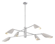 Люстра на штанге EVOLUCE Alton SLE1254-103-06 цвет серебро-1