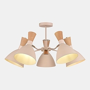 Люстра на штанге EVOLUCE VISTA SLE1256-502-05 цвет бежевый, латунь-2