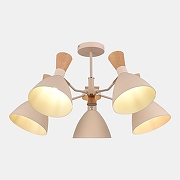 Люстра на штанге EVOLUCE VISTA SLE1256-502-05 цвет бежевый, латунь-4