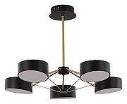 Люстра на штанге EVOLUCE Valle SLE6005-402-05 цвет черный