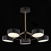 Люстра на штанге EVOLUCE Valle SLE6005-402-05 цвет черный-4