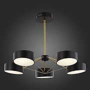 Люстра на штанге EVOLUCE Valle SLE6005-402-05 цвет черный-5