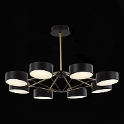 Люстра на штанге EVOLUCE Valle SLE6005-402-08 цвет плафона/подвески Белый, Черный, цвет арматуры Черный-4