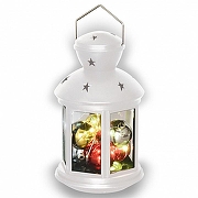 Фонарь новогодний Uniel ULD-L1220 UL-00005490 цвет плафона/подвески Прозрачный, цвет арматуры Белый