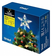 Верхушка на елку Uniel Звезда-2 UL-00005761 цвет арматуры Прозрачный-4