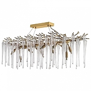 Люстра Dio D’Arte Tavenna Tavenna H 1.5.120x40.101 G цвет плафона/подвески Прозрачный, цвет арматуры Золото-1