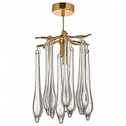 Люстра Dio D’Arte Tavenna Tavenna H 1.5.21.108 G цвет плафона/подвески Прозрачный, цвет арматуры Золото-1