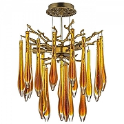 Люстра Dio D’Arte Tavenna Tavenna H 1.5.32.158 A цвет плафона/подвески Желтый, цвет арматуры Бронза-1