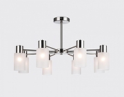 Люстра на штанге Ambrella Light TRADITIONAL TR9575 цвет плафона/подвески Белый, цвет арматуры Хром-1