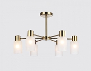 Люстра на штанге Ambrella Light TRADITIONAL TR9581 цвет плафона/подвески Белый, цвет арматуры Латунь-1