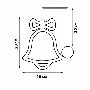 Колокол световой Uniel Колокольчик UL-00007253 цвет арматуры Прозрачный-6