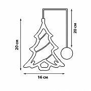 Ель световая Uniel Ёлочка UL-00007254 цвет арматуры Прозрачный-6