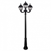Фонарный столб Fumagalli Cefa U23.157.R21.AXF1R цвет плафона/подвески Прозрачный, цвет арматуры Черный