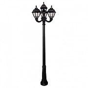 Фонарный столб Fumagalli Cefa U23.157.R31.AXF1R цвет плафона/подвески Прозрачный, цвет арматуры Черный