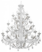 Люстра Vitaluce V1003-0/24 цвет плафона/подвески Прозрачный, цвет арматуры Белый