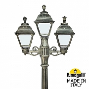 Фонарный столб Fumagalli Cefa U23.157.S21.BYF1R цвет плафона/подвески Прозрачный, цвет арматуры Бронза-1