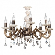 Люстра Vitaluce V1050 V1050/8 цвет плафона/подвески Прозрачный, цвет арматуры Золото