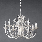 Люстра Vitaluce V1398 V1398/8 цвет плафона/подвески Прозрачный, цвет арматуры Бежевый-2