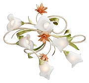 Люстра Vitaluce V1520 V1532/6PL цвет плафона/подвески Белый, цвет арматуры Бежевый