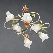 Люстра Vitaluce V1520 V1532/6PL цвет плафона/подвески Белый, цвет арматуры Бежевый-1