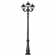 Фонарный столб Fumagalli Cefa U23.202.R21.AXF1R цвет плафона/подвески Прозрачный, цвет арматуры Черный