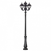 Фонарный столб Fumagalli Cefa U23.202.R31.AXF1R цвет плафона/подвески Прозрачный, цвет арматуры Черный