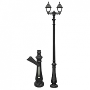 Фонарный столб Fumagalli Cefa U23.202.S20.AXF1R цвет плафона/подвески Прозрачный, цвет арматуры Черный