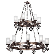 Люстра Vitaluce V1842 V1842-1/9+6 цвет плафона/подвески Белый, цвет арматуры Бронза