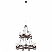 Люстра Vitaluce V1842 V1842-1/9+6 цвет плафона/подвески Белый, цвет арматуры Бронза-1