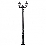 Фонарный столб Fumagalli Cefa U23.205.R20.AXF1R цвет плафона/подвески Прозрачный, цвет арматуры Черный