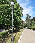 Фонарный столб Fumagalli Simon U33.205.000.AYH27 цвет плафона/подвески Опал, цвет арматуры Черный-5