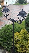 Фонарный столб Fumagalli Simon U33.205.M20.AXH27 цвет плафона/подвески Прозрачный, цвет арматуры Черный-5