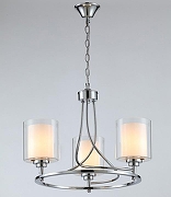 Люстра Moderli Maximilian V2524-3P цвет плафона/подвески Белый, Прозрачный, цвет арматуры Хром-1