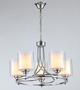 Люстра Moderli Maximilian V2525-5P цвет плафона/подвески Белый, Прозрачный, цвет арматуры Хром-1