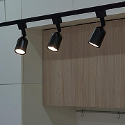 Трековый светильник Volpe ULB-Q292 UL-00006780 цвет плафона/подвески Черный, цвет арматуры Черный-6