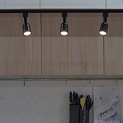 Трековый светильник Volpe ULB-Q292 UL-00006780 цвет плафона/подвески Черный, цвет арматуры Черный-8