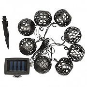 Гирлянда на солнечных батареях Uniel USL-S UL-00007866 цвет плафона/подвески Белый, Черный, цвет арматуры Черный