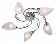 Люстра Vitaluce V3184 V3236/5PL цвет плафона/подвески Белый, цвет арматуры Хром