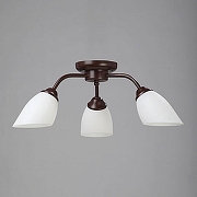 Люстра Vitaluce V3184 V3252/3PL цвет плафона/подвески Белый, цвет арматуры Коричневый-1