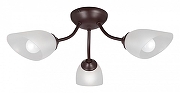 Люстра Vitaluce V3184 V3404/3PL цвет плафона/подвески Белый, цвет арматуры Коричневый