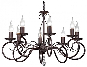 Люстра Vitaluce V3804 V3804-7/8 цвет плафона/подвески Прозрачный, цвет арматуры Коричневый