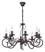 Люстра Vitaluce V3804 V3804-7/8 цвет плафона/подвески Прозрачный, цвет арматуры Коричневый-1