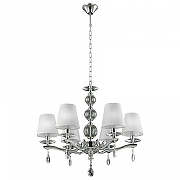 Люстра Vitaluce V3919 V3919/6 цвет плафона/подвески Белый, цвет арматуры Хром-1