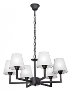 Люстра Vitaluce V3939 V3939-1/6 цвет плафона/подвески Белый, цвет арматуры Черный-1