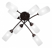 Люстра Vitaluce 4188 V4188-7/8PL цвет плафона/подвески Белый, цвет арматуры Коричневый