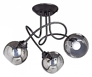 Люстра на штанге Vitaluce V4309-1/3PL цвет плафона/подвески Серый, цвет арматуры Черный