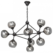 Люстра Vitaluce V4320-1/10 цвет плафона/подвески Серый, цвет арматуры Черный-1