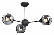 Люстра на штанге Vitaluce V4321-1/3PL цвет плафона/подвески Серый, цвет арматуры Черный