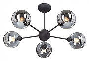 Люстра на штанге Vitaluce V4321-1/5PL цвет плафона/подвески Серый, цвет арматуры Черный