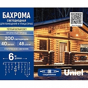 Бахрома световая Uniel ULD-B6007-200/STK UL-00010889 ширина 6000 мм-7